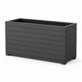 Fioriera rettangolare da esterno antracite in PP 100 x 40 x 50 cm